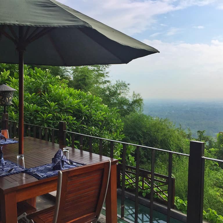 Villa Borobudur terrace