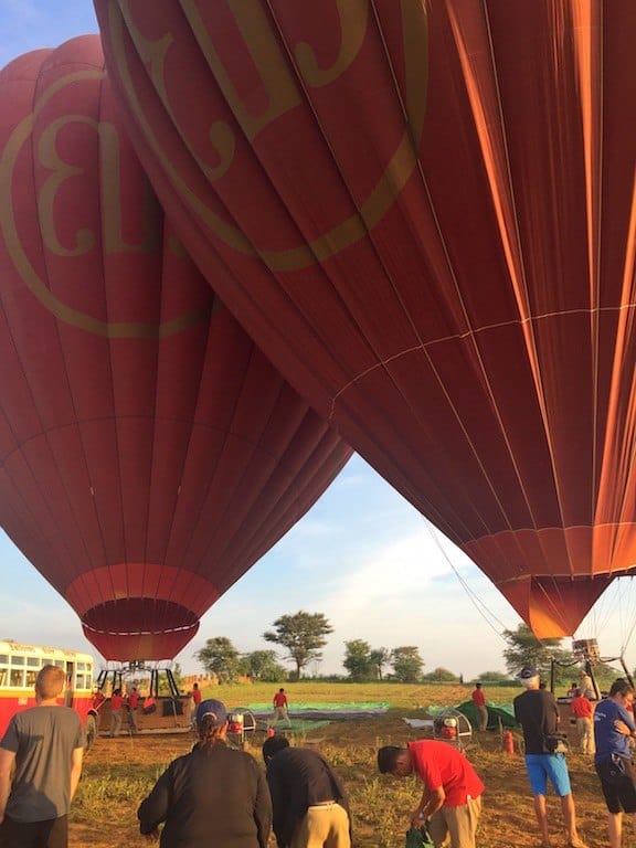 Ballooning over Bagan Balloons