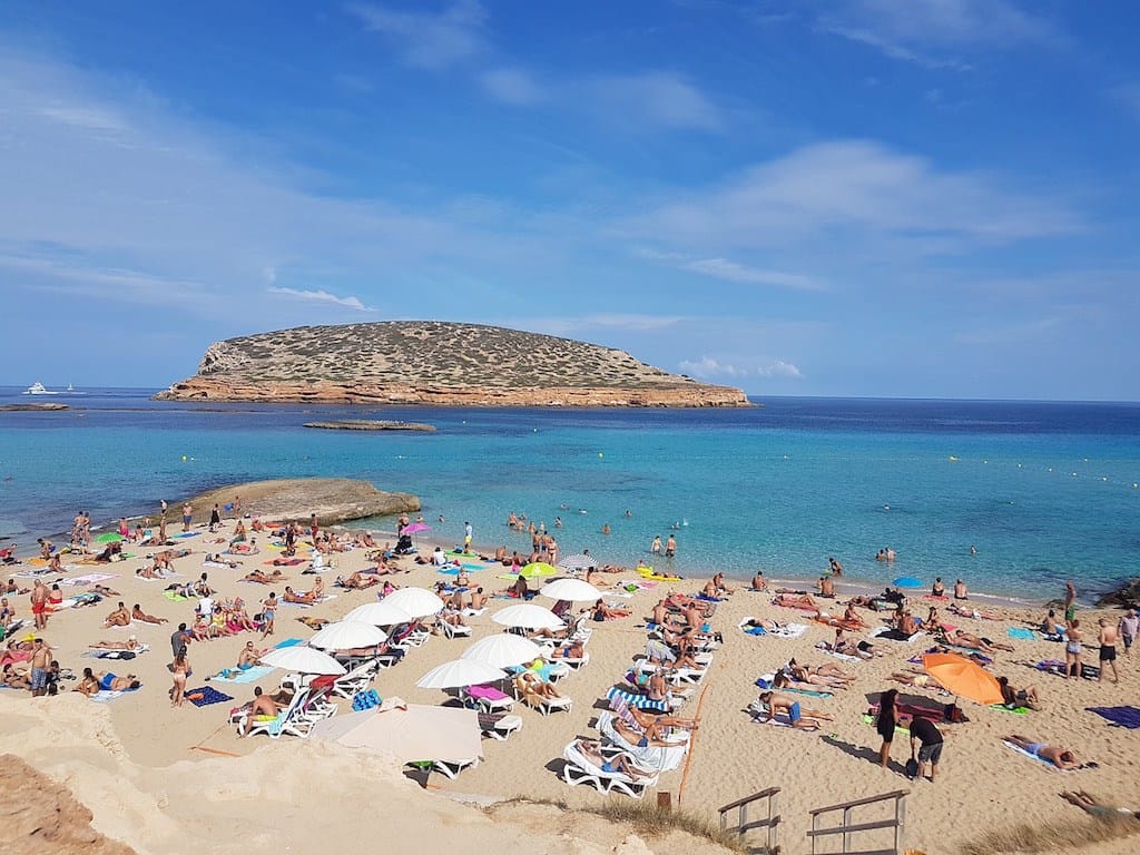 beach in Ibiza for families