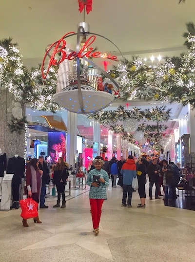 Christmas shopping in New York