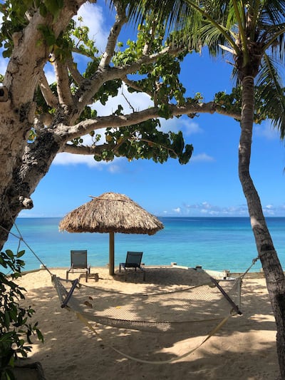 Castaway island Fiji hammock