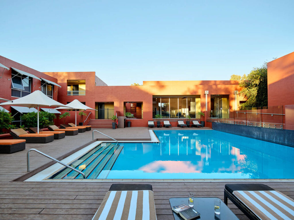 swimming pool at Lost Camel hotel Ayers Rock resort
