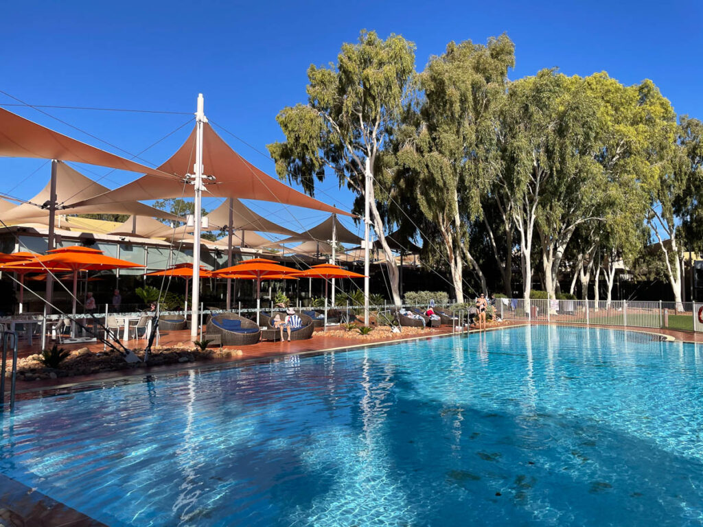 Sails in the Desert Uluru swimming pool