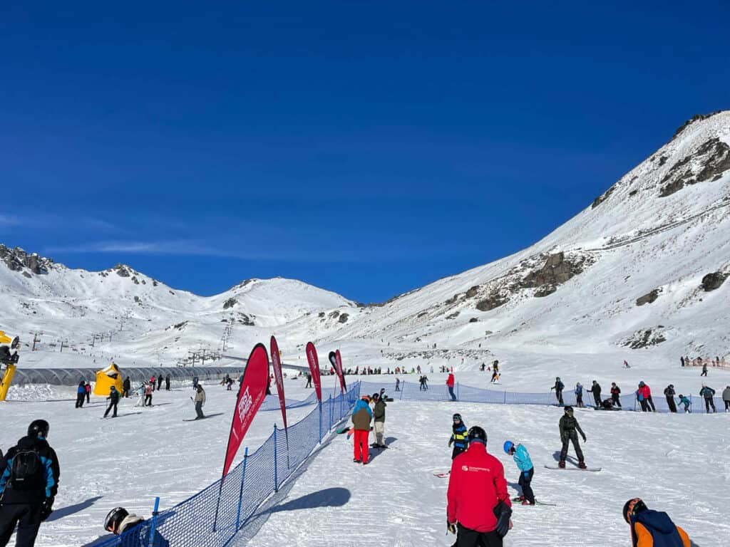 Nursery slopes at the Remarkables. 