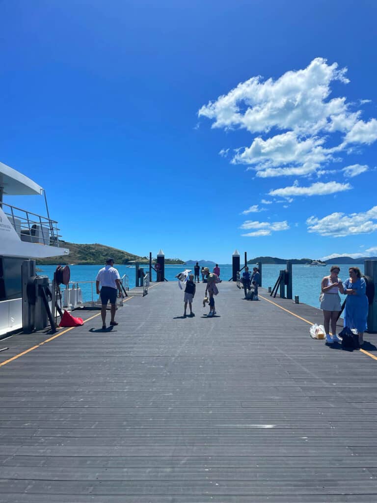 Hamilton Island airport ferry jetty. 