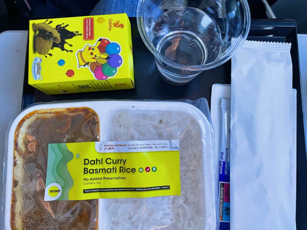 Meal on Scoot airlines.
