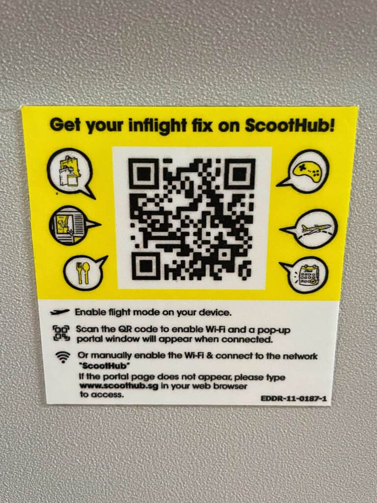 WiFi sign on Scoot.