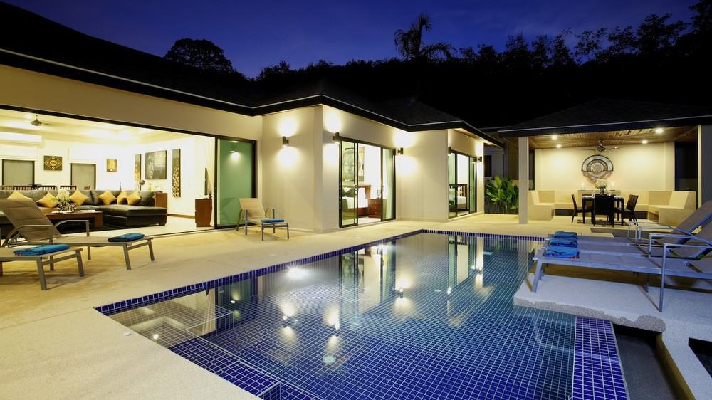 Villa Onyx Phuket exterior and swimming pool.