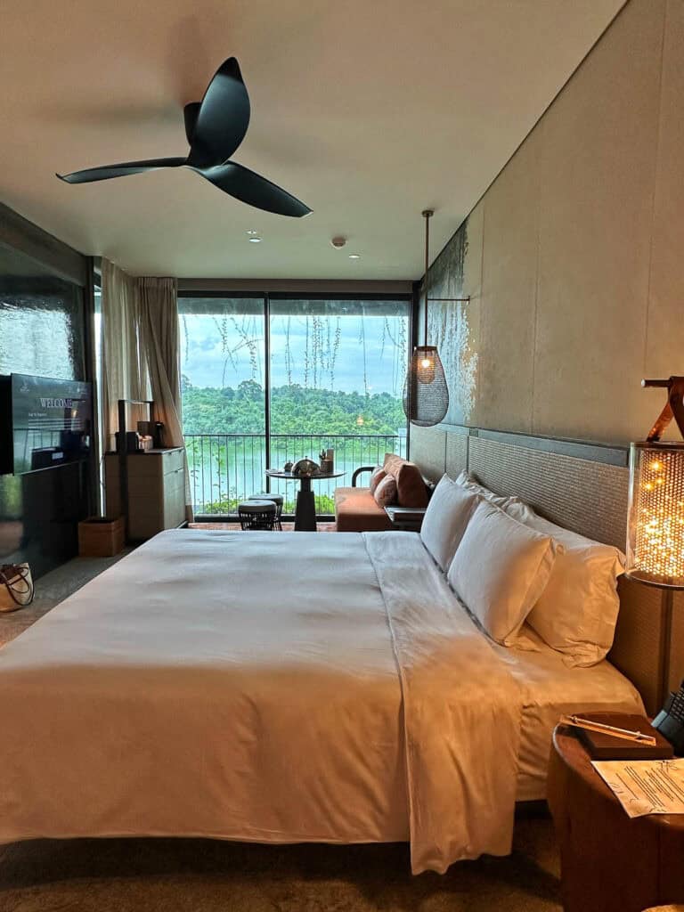 Mandai Rainforest Resort bedroom.