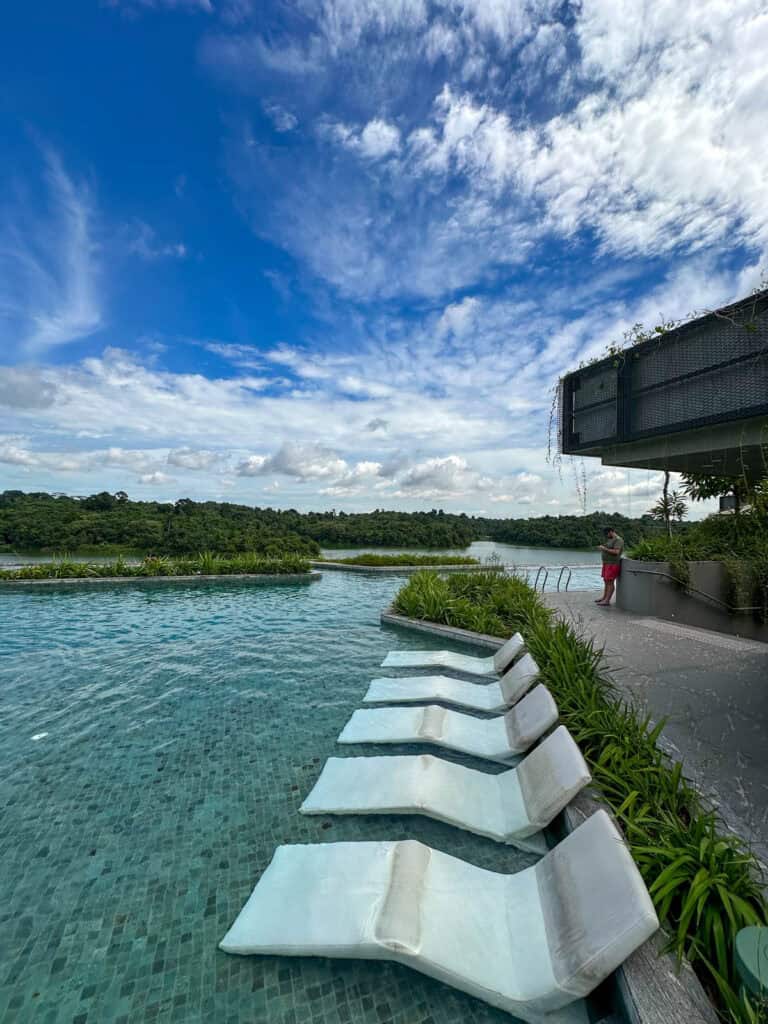 Rooftop pool at Mandai Rainforest Resort.