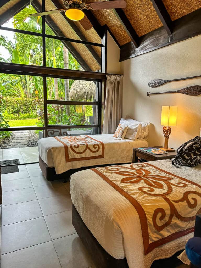 Hotel room in the Pacific Resort Rarotonga.