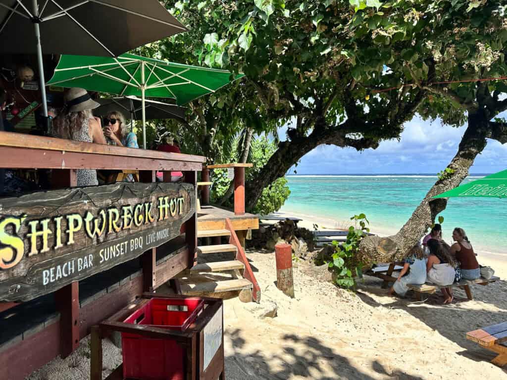 Shipwreck Hut Rarotonga.