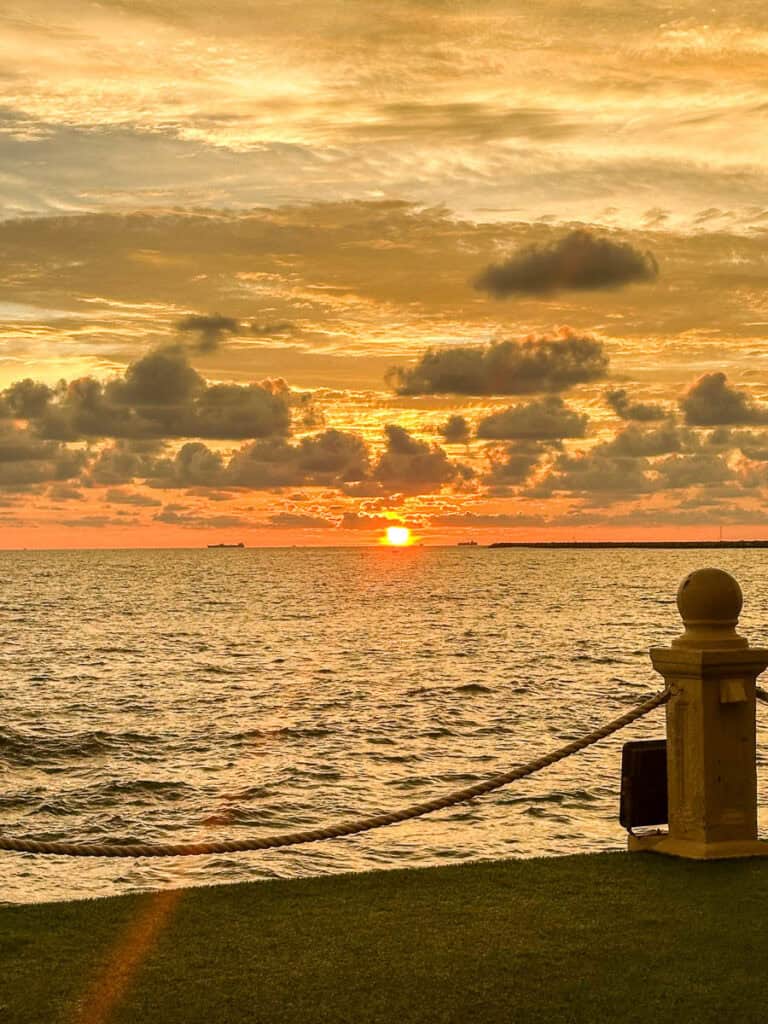 Sunset in Colombo, Sri Lanka.