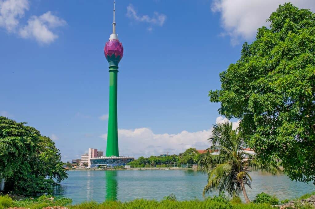 Lotus Tower in Colombo, Sri Lanka.