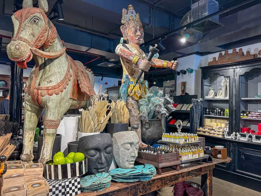 Items for sale in Paradise Road shop in Colombo, Sri Lanka.