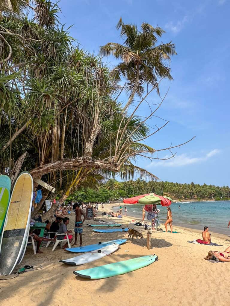 Hiriketiya Beach in Sri Lanka.