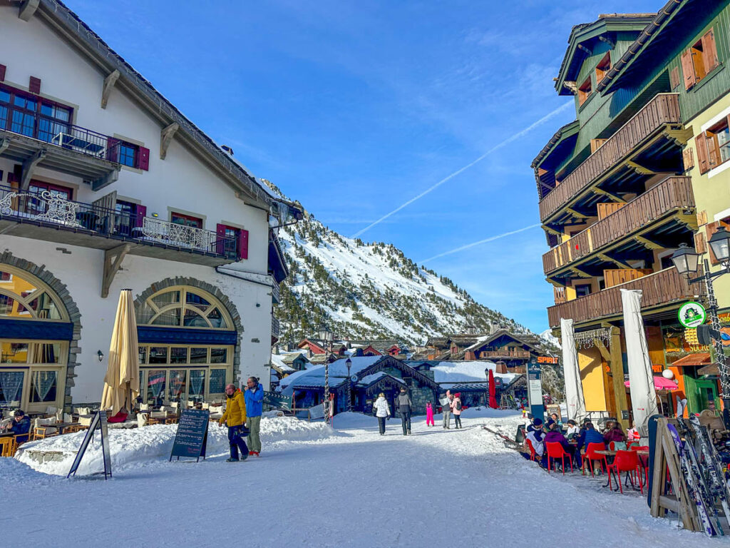 Arc 1950 village in Les Arcs, France.